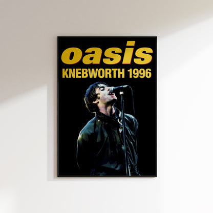 Oasis Vintage Knebworth Poster 2