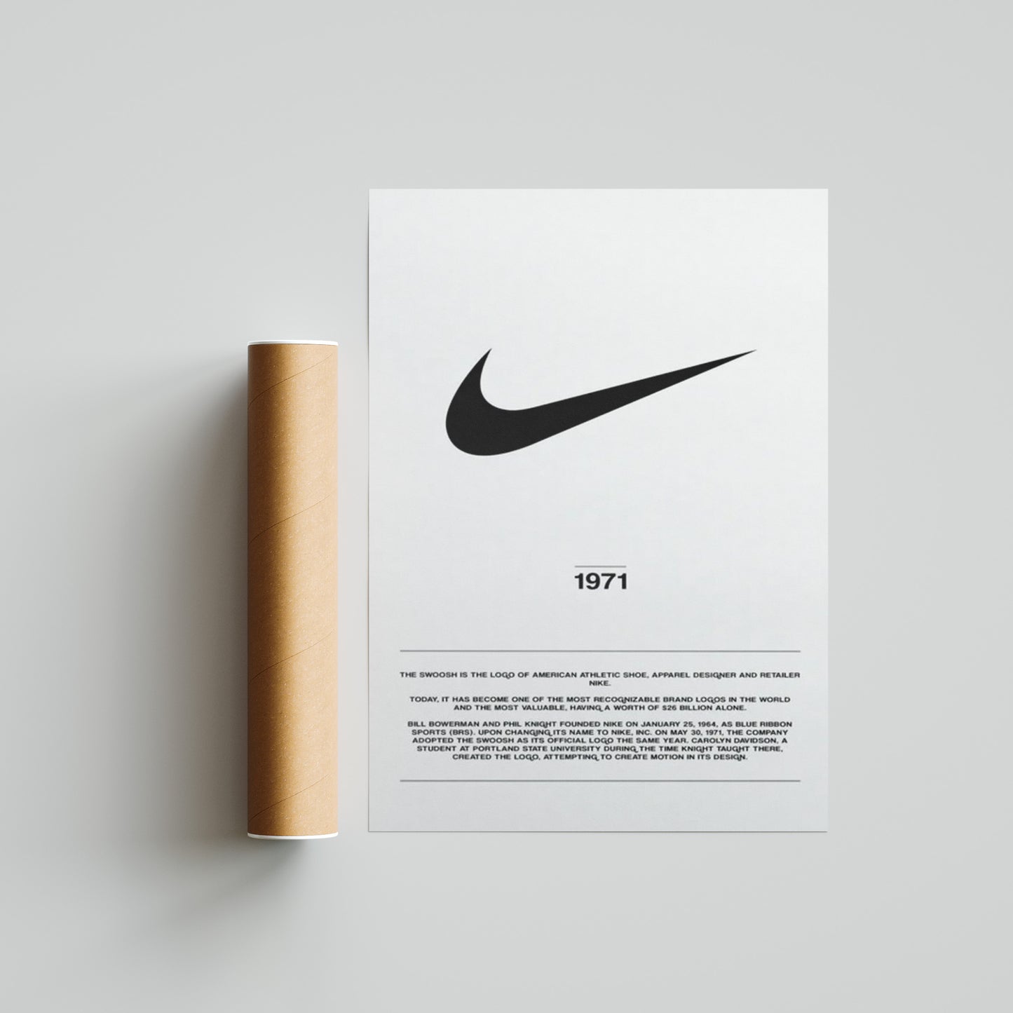 Nike Swoosh Logo Poster