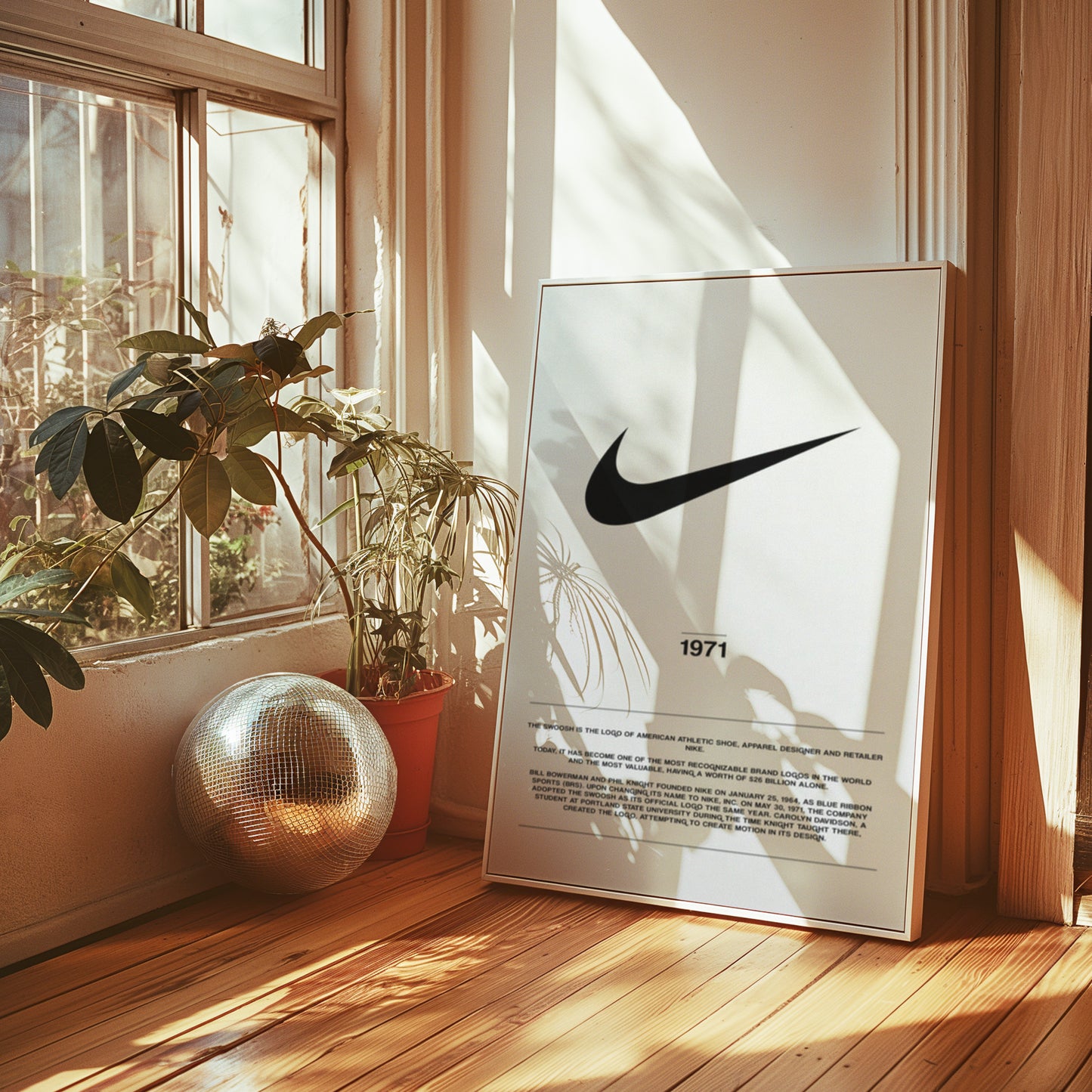 Nike Swoosh Logo Poster