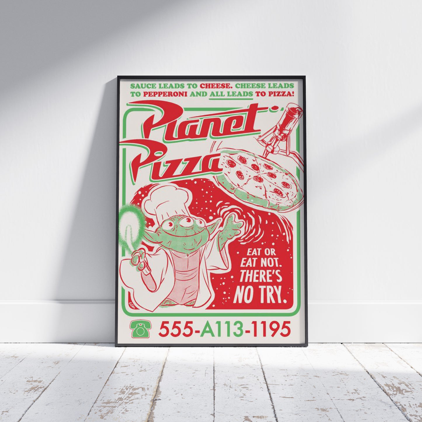 Planet Pizza Poster