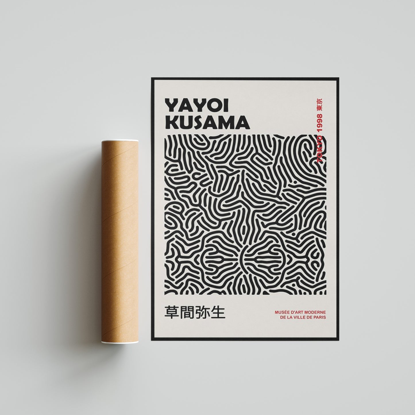 Yayoi Kusama Black Poster