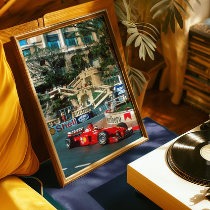 Ferrari F1 Monaco Poster