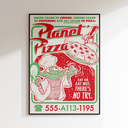 Planet Pizza Poster