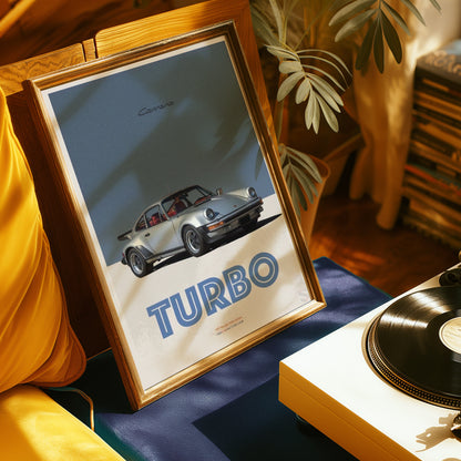 Porsche 1977 Turbo Carrera Vintage Poster