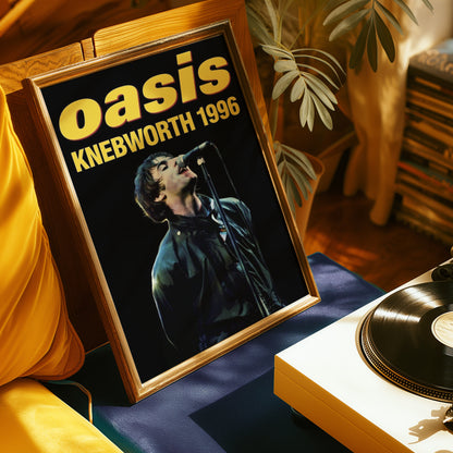 Oasis Vintage Knebworth Poster 2