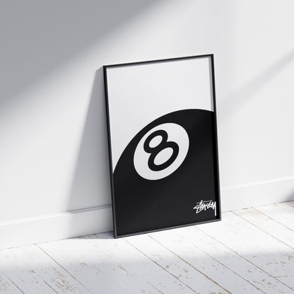 Stussy 8 Ball Poster