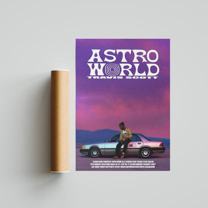 Travis Scott Astro World Poster