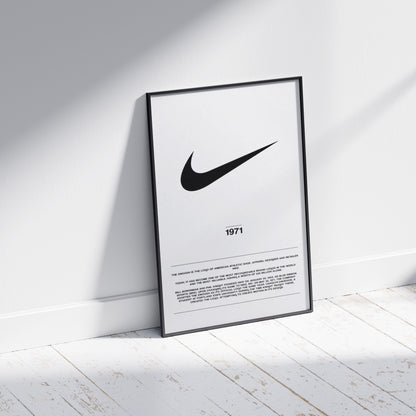 Nike Swoosh Logo Poster