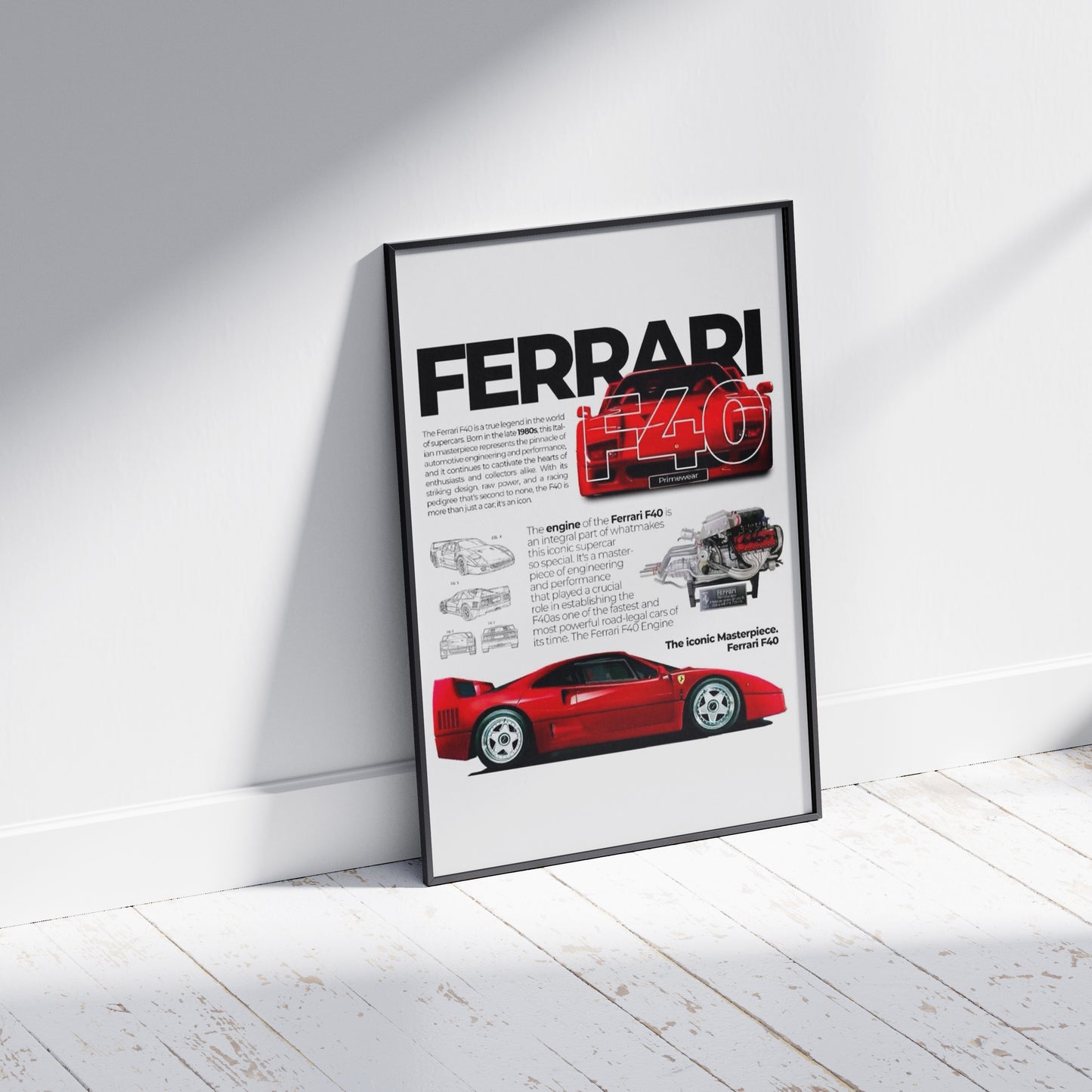 Ferrari F40 Poster 1