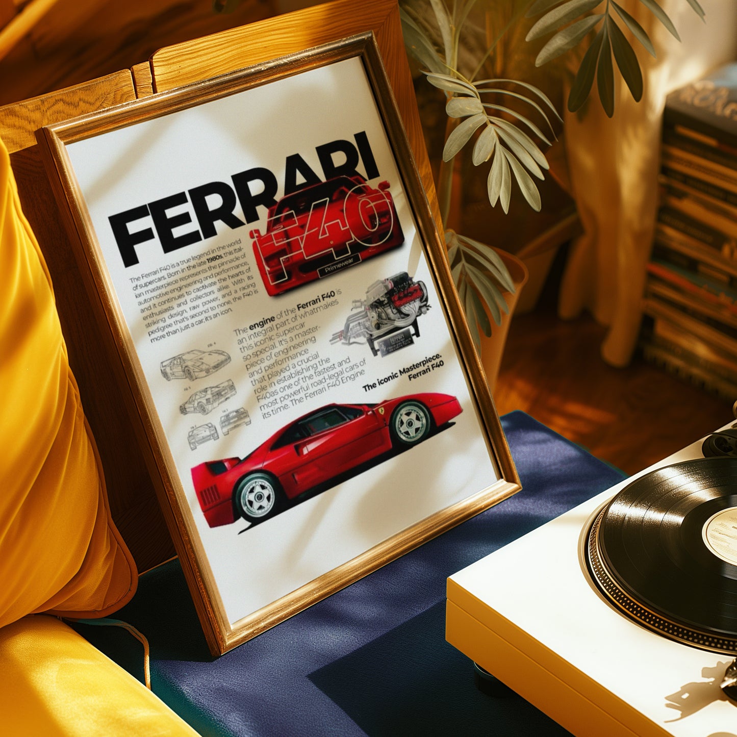 Ferrari F40 Poster 1