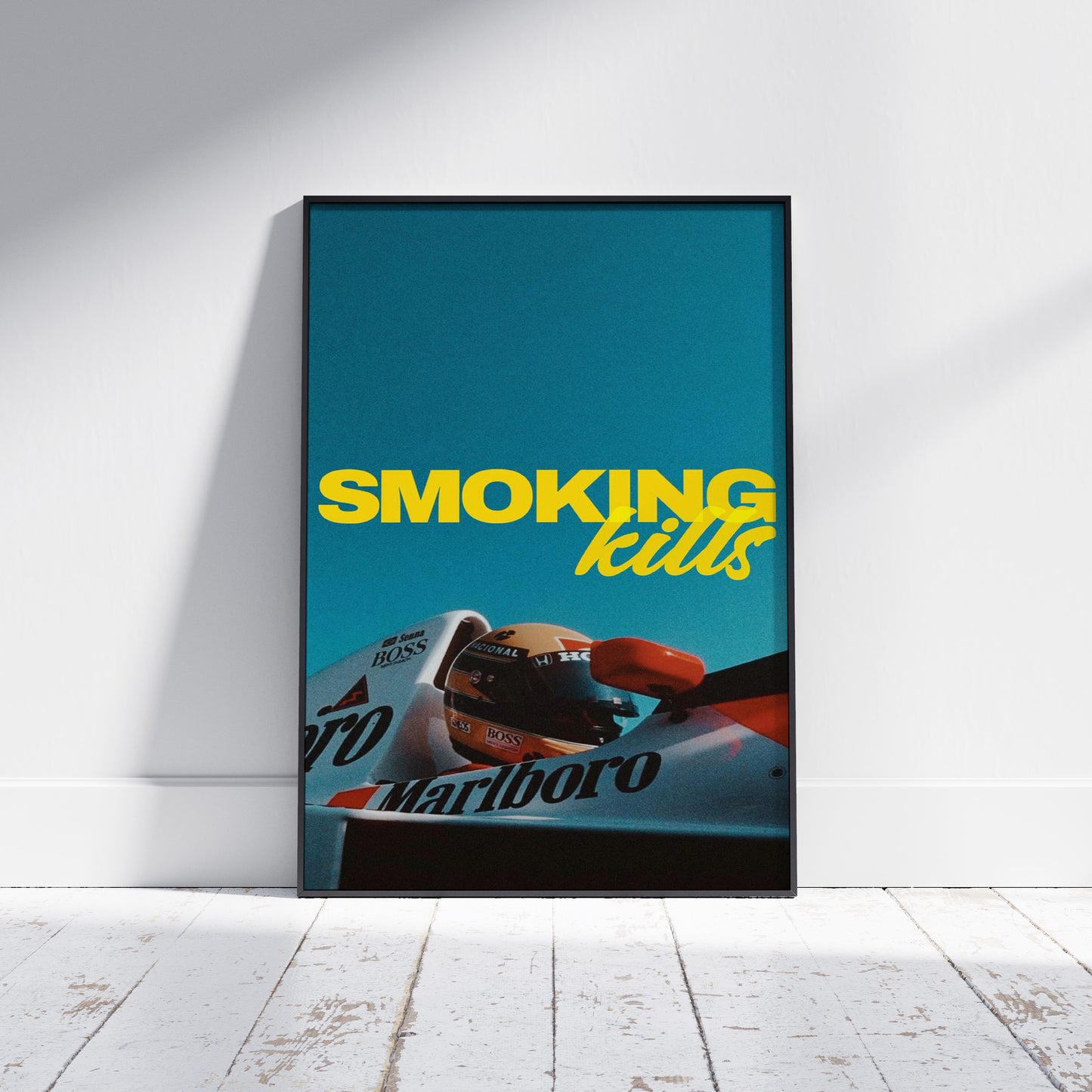 Ayrton Senna Smoking Kills Poster