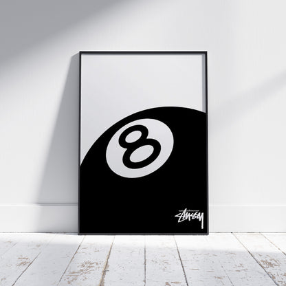 Stussy 8 Ball Poster