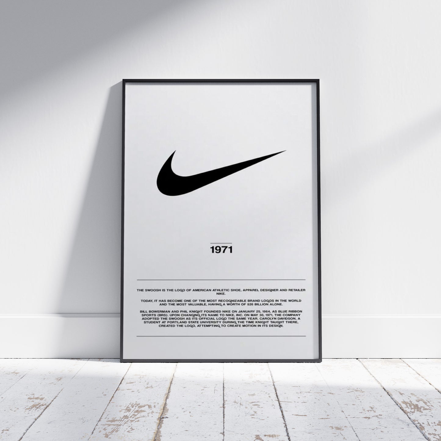 Nike Swoosh Logo Poster