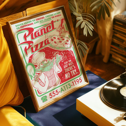 Planet Pizza Poster