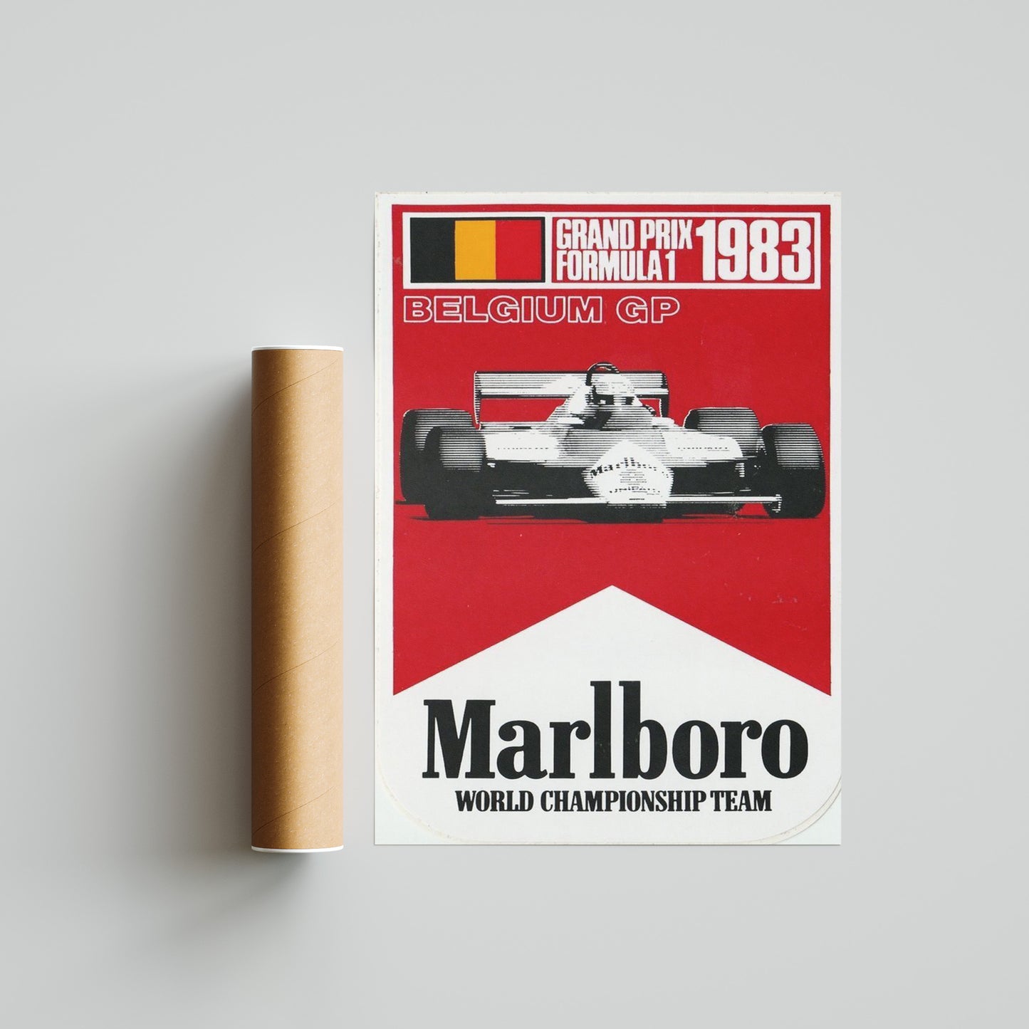 Formula 1 1993 Belgium Grand Prix Marlboro F1 Poster