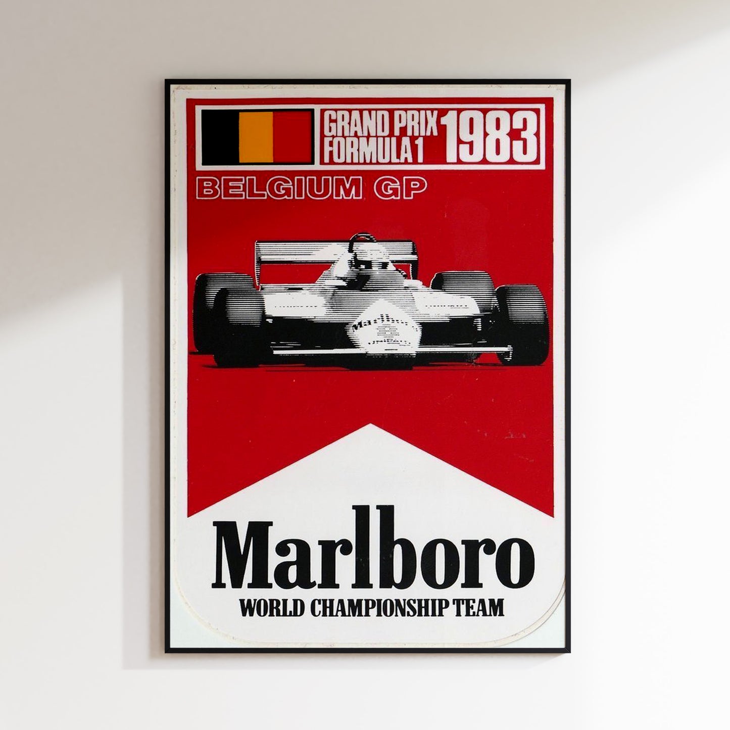 Formula 1 1993 Belgium Grand Prix Marlboro F1 Poster