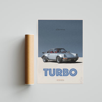 Porsche 1977 Turbo Carrera Vintage Poster