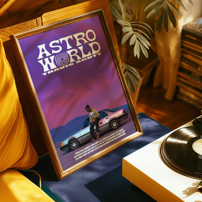 Travis Scott Astro World Poster