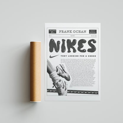 Frank Ocean Blond Nike Poster