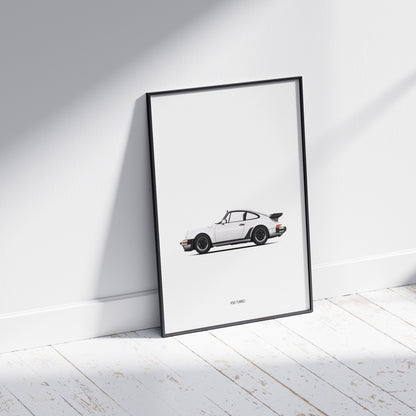 Porsche 930 Turbo Vintage Poster