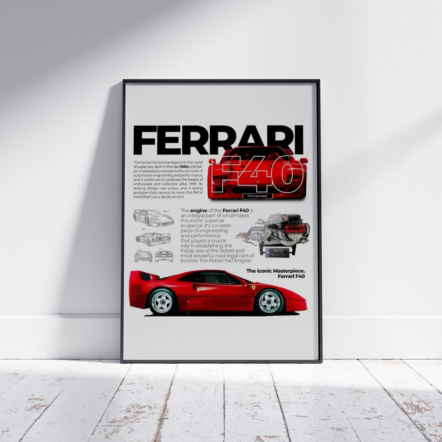 Ferrari F40 Poster 1