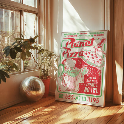 Planet Pizza Poster