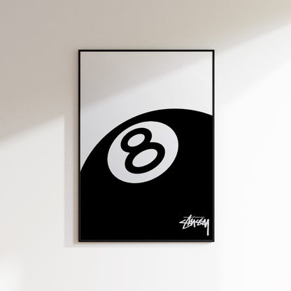 Stussy 8 Ball Poster