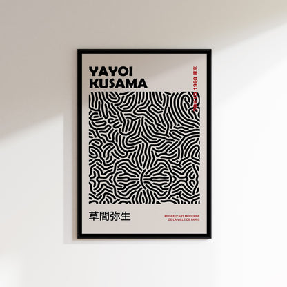 Yayoi Kusama Black Poster