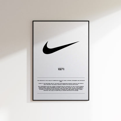 Nike Swoosh Logo Poster