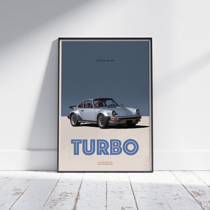 Porsche 1977 Turbo Carrera Vintage Poster