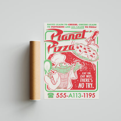 Planet Pizza Poster