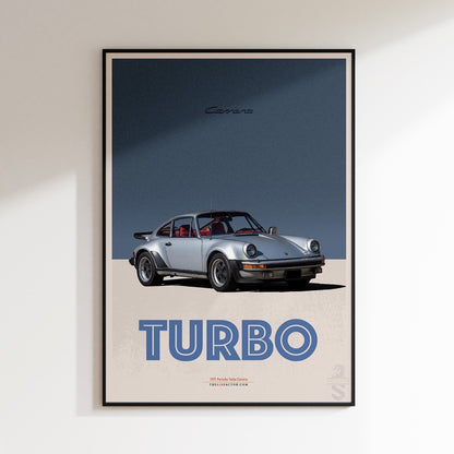 Porsche 1977 Turbo Carrera Vintage Poster