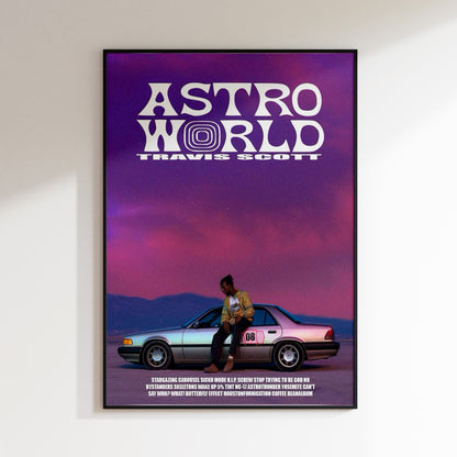 Travis Scott Astro World Poster