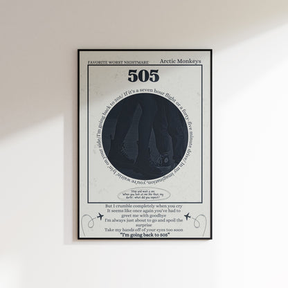 Arctic Monkeys 505 Poster 1