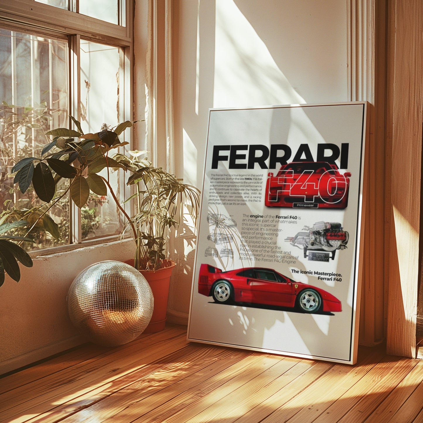 Ferrari F40 Poster 1